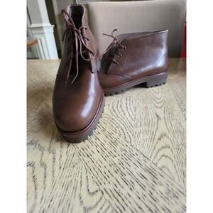 Vintage Polo Ralph Lauren Boots Sportsman Made In USA Size 8D 101358 New Brown